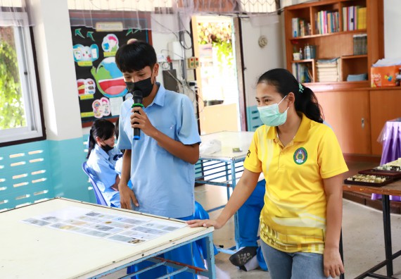 ภาพกิจกรรม  คณะวิทยาศาสตร์และเทคโนโลยี จัดกิจกรรมค่ายวิทยาศาสตร์สัญจร ปีการศึกษา 2565  โรงเรียนคลองลานวิทยา 