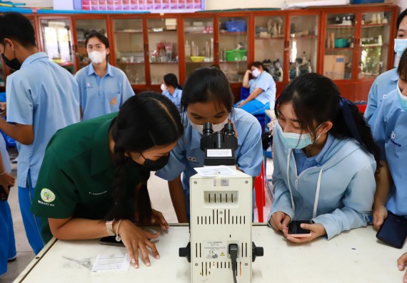 ภาพกิจกรรม  คณะวิทยาศาสตร์และเทคโนโลยี จัดกิจกรรมค่ายวิทยาศาสตร์สัญจร ปีการศึกษา 2565  โรงเรียนคลองลานวิทยา 