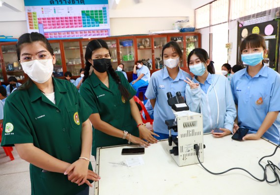 ภาพกิจกรรม  คณะวิทยาศาสตร์และเทคโนโลยี จัดกิจกรรมค่ายวิทยาศาสตร์สัญจร ปีการศึกษา 2565  โรงเรียนคลองลานวิทยา 