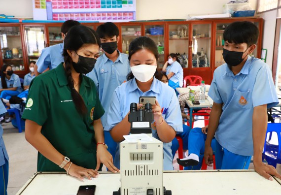ภาพกิจกรรม  คณะวิทยาศาสตร์และเทคโนโลยี จัดกิจกรรมค่ายวิทยาศาสตร์สัญจร ปีการศึกษา 2565  โรงเรียนคลองลานวิทยา 
