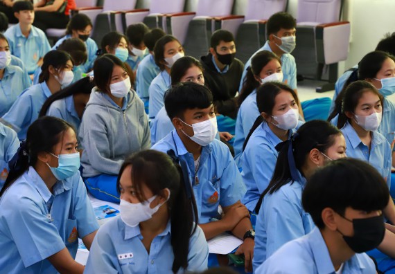 ภาพกิจกรรม  คณะวิทยาศาสตร์และเทคโนโลยี จัดกิจกรรมค่ายวิทยาศาสตร์สัญจร ปีการศึกษา 2565  โรงเรียนคลองลานวิทยา 