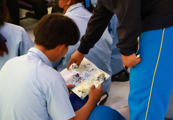 ภาพกิจกรรม  คณะวิทยาศาสตร์และเทคโนโลยี จัดกิจกรรมค่ายวิทยาศาสตร์สัญจร ปีการศึกษา 2565  โรงเรียนคลองลานวิทยา 