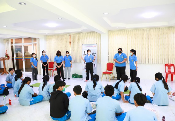 ภาพกิจกรรม  คณะวิทยาศาสตร์และเทคโนโลยี จัดกิจกรรมค่ายวิทยาศาสตร์สัญจร ปีการศึกษา 2565  โรงเรียนคลองลานวิทยา 