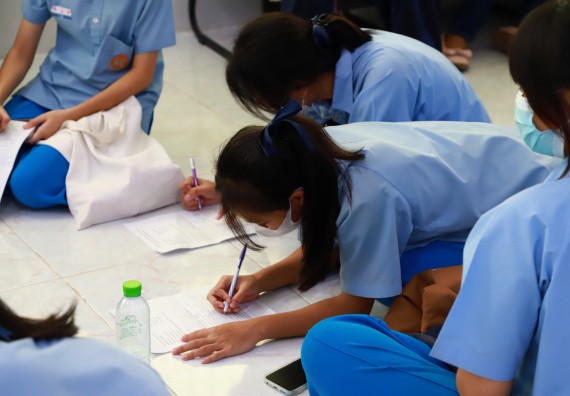 ภาพกิจกรรม  คณะวิทยาศาสตร์และเทคโนโลยี จัดกิจกรรมค่ายวิทยาศาสตร์สัญจร ปีการศึกษา 2565  โรงเรียนคลองลานวิทยา 