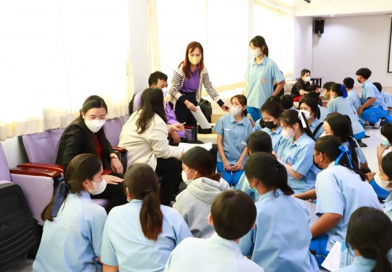 ภาพกิจกรรม  คณะวิทยาศาสตร์และเทคโนโลยี จัดกิจกรรมค่ายวิทยาศาสตร์สัญจร ปีการศึกษา 2565  โรงเรียนคลองลานวิทยา 