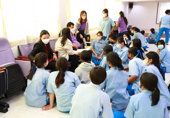 ภาพกิจกรรม  คณะวิทยาศาสตร์และเทคโนโลยี จัดกิจกรรมค่ายวิทยาศาสตร์สัญจร ปีการศึกษา 2565  โรงเรียนคลองลานวิทยา 