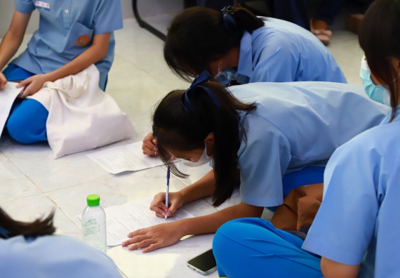 ภาพกิจกรรม  คณะวิทยาศาสตร์และเทคโนโลยี จัดกิจกรรมค่ายวิทยาศาสตร์สัญจร ปีการศึกษา 2565  โรงเรียนคลองลานวิทยา 