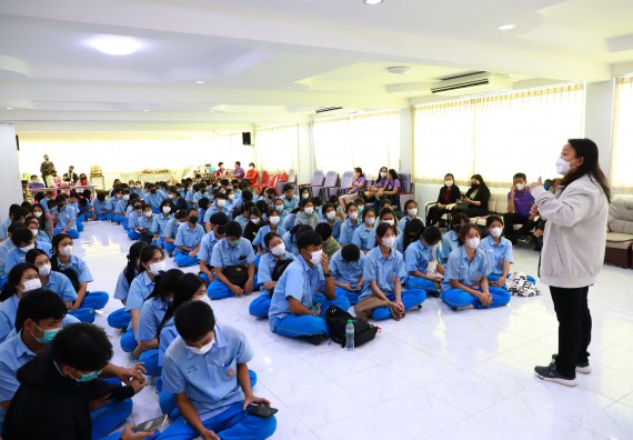 ภาพกิจกรรม  คณะวิทยาศาสตร์และเทคโนโลยี จัดกิจกรรมค่ายวิทยาศาสตร์สัญจร ปีการศึกษา 2565  โรงเรียนคลองลานวิทยา 