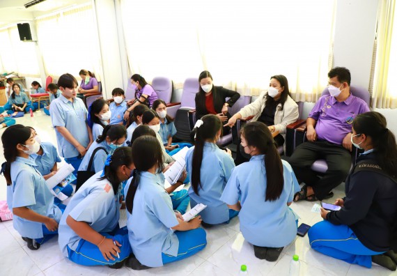 ภาพกิจกรรม  คณะวิทยาศาสตร์และเทคโนโลยี จัดกิจกรรมค่ายวิทยาศาสตร์สัญจร ปีการศึกษา 2565  โรงเรียนคลองลานวิทยา 