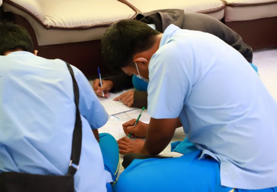 ภาพกิจกรรม  คณะวิทยาศาสตร์และเทคโนโลยี จัดกิจกรรมค่ายวิทยาศาสตร์สัญจร ปีการศึกษา 2565  โรงเรียนคลองลานวิทยา 