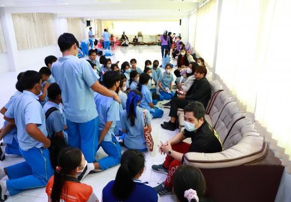 ภาพกิจกรรม  คณะวิทยาศาสตร์และเทคโนโลยี จัดกิจกรรมค่ายวิทยาศาสตร์สัญจร ปีการศึกษา 2565  โรงเรียนคลองลานวิทยา 