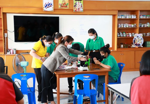 ภาพกิจกรรม  คณะวิทยาศาสตร์และเทคโนโลยี จัดกิจกรรมค่ายวิทยาศาสตร์สัญจร ปีการศึกษา 2565  โรงเรียนวังแขมวิทยาคม