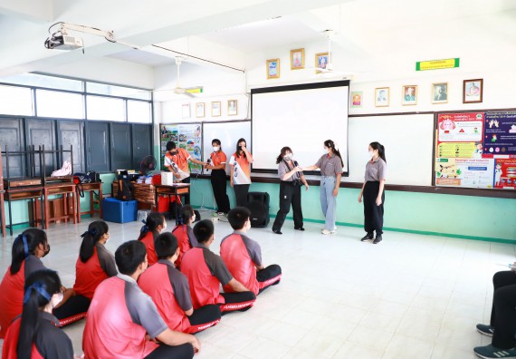 ภาพกิจกรรม  คณะวิทยาศาสตร์และเทคโนโลยี จัดกิจกรรมค่ายวิทยาศาสตร์สัญจร ปีการศึกษา 2565  โรงเรียนวังแขมวิทยาคม