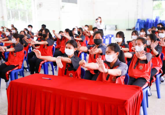 ภาพกิจกรรม  คณะวิทยาศาสตร์และเทคโนโลยี จัดกิจกรรมค่ายวิทยาศาสตร์สัญจร ปีการศึกษา 2565  โรงเรียนวังแขมวิทยาคม