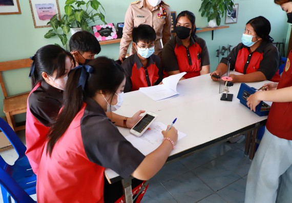 ภาพกิจกรรม  คณะวิทยาศาสตร์และเทคโนโลยี จัดกิจกรรมค่ายวิทยาศาสตร์สัญจร ปีการศึกษา 2565  โรงเรียนวังแขมวิทยาคม