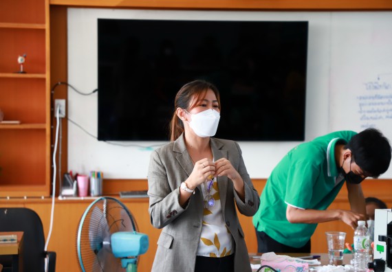 ภาพกิจกรรม  คณะวิทยาศาสตร์และเทคโนโลยี จัดกิจกรรมค่ายวิทยาศาสตร์สัญจร ปีการศึกษา 2565  โรงเรียนวังแขมวิทยาคม