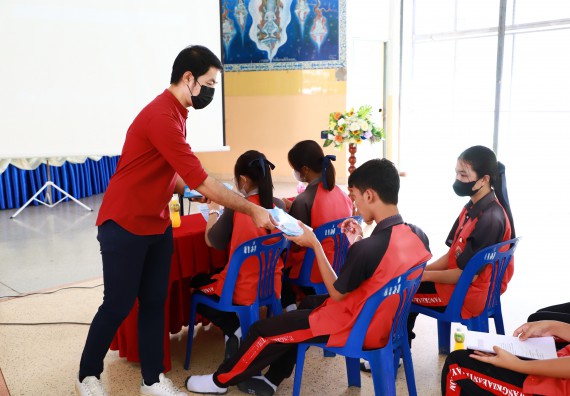 ภาพกิจกรรม  คณะวิทยาศาสตร์และเทคโนโลยี จัดกิจกรรมค่ายวิทยาศาสตร์สัญจร ปีการศึกษา 2565  โรงเรียนวังแขมวิทยาคม