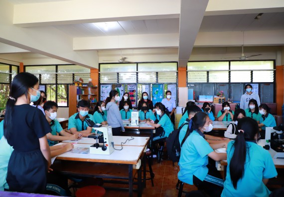 ภาพกิจกรรม  คณะวิทยาศาสตร์และเทคโนโลยี จัดกิจกรรมค่ายวิทยาศาสตร์สัญจร ปีการศึกษา 2565  โรงเรียนปางมะค่าวิทยาคม