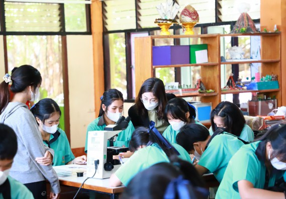 ภาพกิจกรรม  คณะวิทยาศาสตร์และเทคโนโลยี จัดกิจกรรมค่ายวิทยาศาสตร์สัญจร ปีการศึกษา 2565  โรงเรียนปางมะค่าวิทยาคม