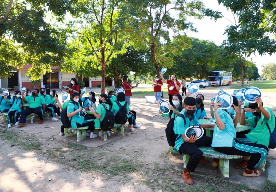 ภาพกิจกรรม  คณะวิทยาศาสตร์และเทคโนโลยี จัดกิจกรรมค่ายวิทยาศาสตร์สัญจร ปีการศึกษา 2565  โรงเรียนปางมะค่าวิทยาคม