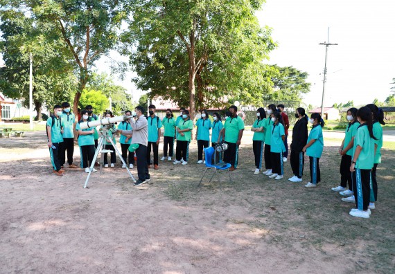 ภาพกิจกรรม  คณะวิทยาศาสตร์และเทคโนโลยี จัดกิจกรรมค่ายวิทยาศาสตร์สัญจร ปีการศึกษา 2565  โรงเรียนปางมะค่าวิทยาคม