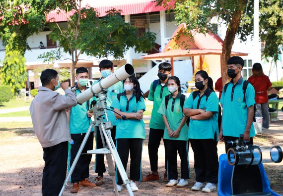 ภาพกิจกรรม  คณะวิทยาศาสตร์และเทคโนโลยี จัดกิจกรรมค่ายวิทยาศาสตร์สัญจร ปีการศึกษา 2565  โรงเรียนปางมะค่าวิทยาคม