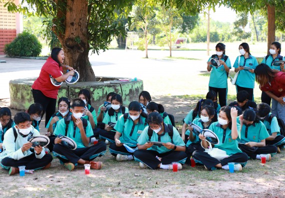 ภาพกิจกรรม  คณะวิทยาศาสตร์และเทคโนโลยี จัดกิจกรรมค่ายวิทยาศาสตร์สัญจร ปีการศึกษา 2565  โรงเรียนปางมะค่าวิทยาคม