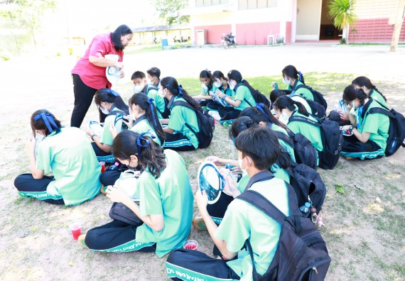 ภาพกิจกรรม  คณะวิทยาศาสตร์และเทคโนโลยี จัดกิจกรรมค่ายวิทยาศาสตร์สัญจร ปีการศึกษา 2565  โรงเรียนปางมะค่าวิทยาคม