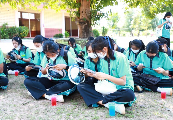 ภาพกิจกรรม  คณะวิทยาศาสตร์และเทคโนโลยี จัดกิจกรรมค่ายวิทยาศาสตร์สัญจร ปีการศึกษา 2565  โรงเรียนปางมะค่าวิทยาคม