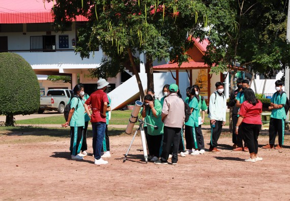ภาพกิจกรรม  คณะวิทยาศาสตร์และเทคโนโลยี จัดกิจกรรมค่ายวิทยาศาสตร์สัญจร ปีการศึกษา 2565  โรงเรียนปางมะค่าวิทยาคม