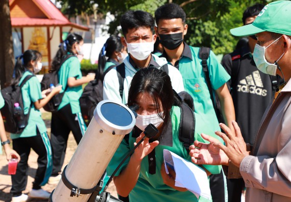 ภาพกิจกรรม  คณะวิทยาศาสตร์และเทคโนโลยี จัดกิจกรรมค่ายวิทยาศาสตร์สัญจร ปีการศึกษา 2565  โรงเรียนปางมะค่าวิทยาคม