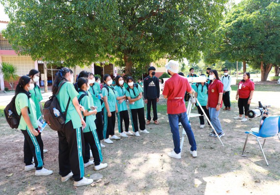 ภาพกิจกรรม  คณะวิทยาศาสตร์และเทคโนโลยี จัดกิจกรรมค่ายวิทยาศาสตร์สัญจร ปีการศึกษา 2565  โรงเรียนปางมะค่าวิทยาคม