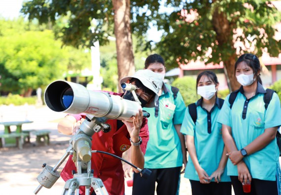 ภาพกิจกรรม  คณะวิทยาศาสตร์และเทคโนโลยี จัดกิจกรรมค่ายวิทยาศาสตร์สัญจร ปีการศึกษา 2565  โรงเรียนปางมะค่าวิทยาคม