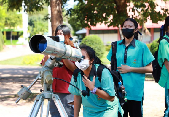 ภาพกิจกรรม  คณะวิทยาศาสตร์และเทคโนโลยี จัดกิจกรรมค่ายวิทยาศาสตร์สัญจร ปีการศึกษา 2565  โรงเรียนปางมะค่าวิทยาคม