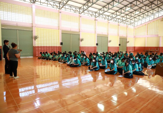 ภาพกิจกรรม  คณะวิทยาศาสตร์และเทคโนโลยี จัดกิจกรรมค่ายวิทยาศาสตร์สัญจร ปีการศึกษา 2565  โรงเรียนปางมะค่าวิทยาคม