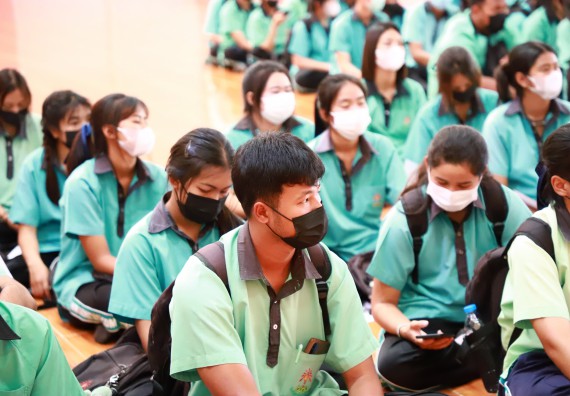 ภาพกิจกรรม  คณะวิทยาศาสตร์และเทคโนโลยี จัดกิจกรรมค่ายวิทยาศาสตร์สัญจร ปีการศึกษา 2565  โรงเรียนปางมะค่าวิทยาคม