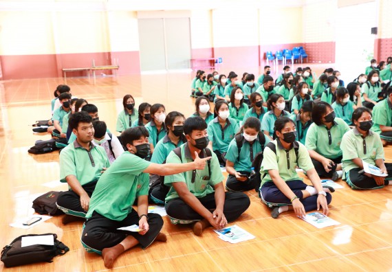 ภาพกิจกรรม  คณะวิทยาศาสตร์และเทคโนโลยี จัดกิจกรรมค่ายวิทยาศาสตร์สัญจร ปีการศึกษา 2565  โรงเรียนปางมะค่าวิทยาคม