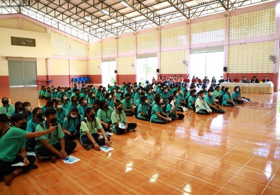 ภาพกิจกรรม  คณะวิทยาศาสตร์และเทคโนโลยี จัดกิจกรรมค่ายวิทยาศาสตร์สัญจร ปีการศึกษา 2565  โรงเรียนปางมะค่าวิทยาคม