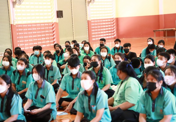 ภาพกิจกรรม  คณะวิทยาศาสตร์และเทคโนโลยี จัดกิจกรรมค่ายวิทยาศาสตร์สัญจร ปีการศึกษา 2565  โรงเรียนปางมะค่าวิทยาคม