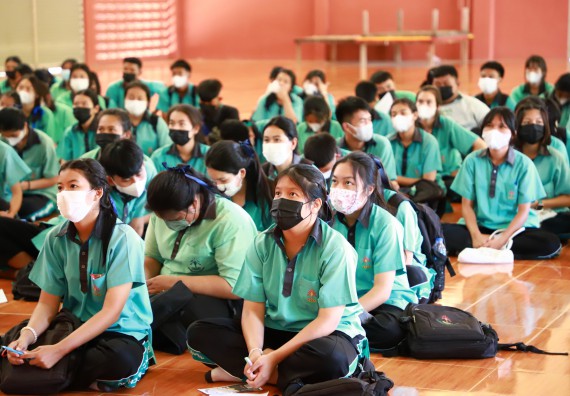 ภาพกิจกรรม  คณะวิทยาศาสตร์และเทคโนโลยี จัดกิจกรรมค่ายวิทยาศาสตร์สัญจร ปีการศึกษา 2565  โรงเรียนปางมะค่าวิทยาคม