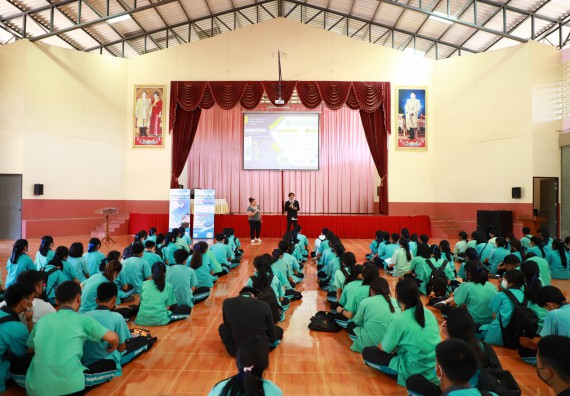 ภาพกิจกรรม  คณะวิทยาศาสตร์และเทคโนโลยี จัดกิจกรรมค่ายวิทยาศาสตร์สัญจร ปีการศึกษา 2565  โรงเรียนปางมะค่าวิทยาคม
