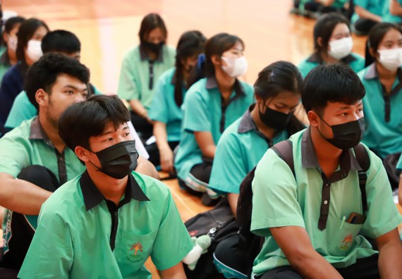 ภาพกิจกรรม  คณะวิทยาศาสตร์และเทคโนโลยี จัดกิจกรรมค่ายวิทยาศาสตร์สัญจร ปีการศึกษา 2565  โรงเรียนปางมะค่าวิทยาคม