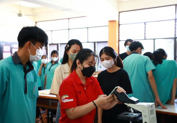 ภาพกิจกรรม  คณะวิทยาศาสตร์และเทคโนโลยี จัดกิจกรรมค่ายวิทยาศาสตร์สัญจร ปีการศึกษา 2565  โรงเรียนปางมะค่าวิทยาคม