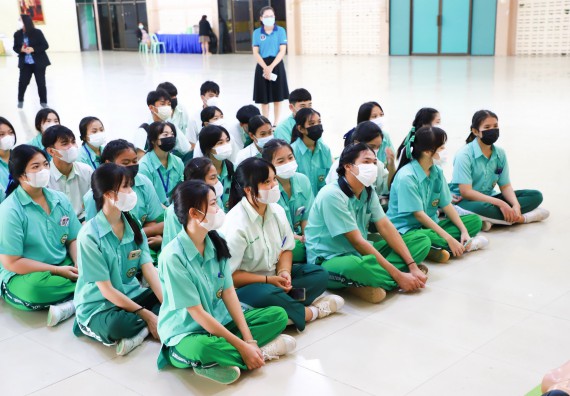 ภาพกิจกรรม  คณะวิทยาศาสตร์และเทคโนโลยี จัดกิจกรรมค่ายวิทยาศาสตร์สัญจร ปีการศึกษา 2565  โรงเรียนลานกระบือวิทยา