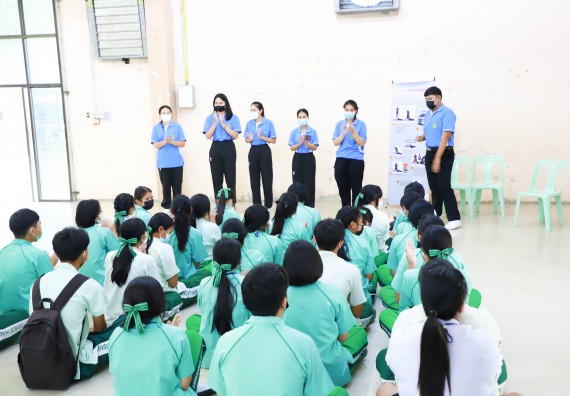ภาพกิจกรรม  คณะวิทยาศาสตร์และเทคโนโลยี จัดกิจกรรมค่ายวิทยาศาสตร์สัญจร ปีการศึกษา 2565  โรงเรียนลานกระบือวิทยา
