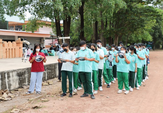ภาพกิจกรรม  คณะวิทยาศาสตร์และเทคโนโลยี จัดกิจกรรมค่ายวิทยาศาสตร์สัญจร ปีการศึกษา 2565  โรงเรียนลานกระบือวิทยา