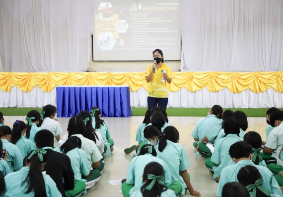 ภาพกิจกรรม  คณะวิทยาศาสตร์และเทคโนโลยี จัดกิจกรรมค่ายวิทยาศาสตร์สัญจร ปีการศึกษา 2565  โรงเรียนลานกระบือวิทยา