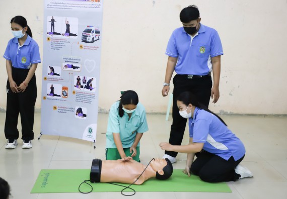 ภาพกิจกรรม  คณะวิทยาศาสตร์และเทคโนโลยี จัดกิจกรรมค่ายวิทยาศาสตร์สัญจร ปีการศึกษา 2565  โรงเรียนลานกระบือวิทยา