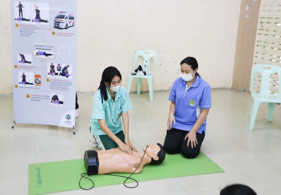 ภาพกิจกรรม  คณะวิทยาศาสตร์และเทคโนโลยี จัดกิจกรรมค่ายวิทยาศาสตร์สัญจร ปีการศึกษา 2565  โรงเรียนลานกระบือวิทยา