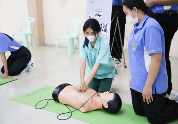 ภาพกิจกรรม  คณะวิทยาศาสตร์และเทคโนโลยี จัดกิจกรรมค่ายวิทยาศาสตร์สัญจร ปีการศึกษา 2565  โรงเรียนลานกระบือวิทยา